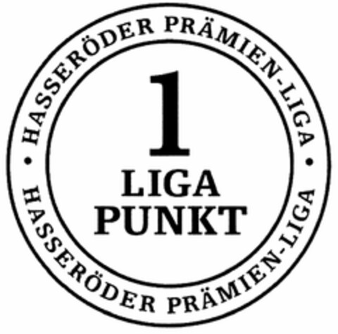 1 LIGA PUNKT HASSERÖDER PRÄMIEN-LIGA Logo (DPMA, 26.07.2006)