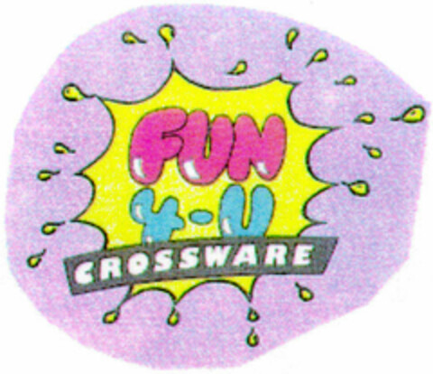 FUN 4-U CROSSWARE Logo (DPMA, 02/28/1995)