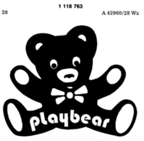 playbear Logo (DPMA, 29.05.1987)