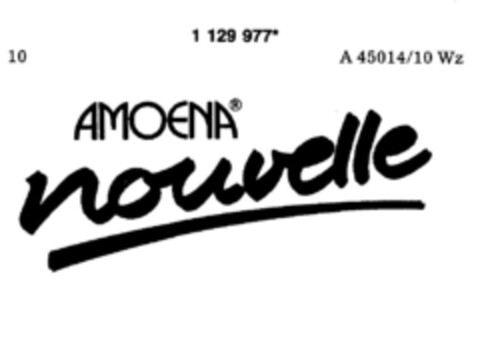 AMOENA nouvelle Logo (DPMA, 08.08.1988)