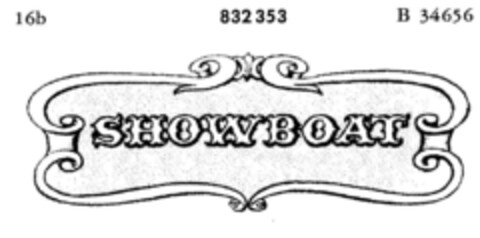 SHOWBOAT Logo (DPMA, 19.10.1965)