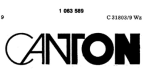 CANTON Logo (DPMA, 14.01.1983)