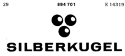 SILBERKUGEL Logo (DPMA, 31.07.1969)