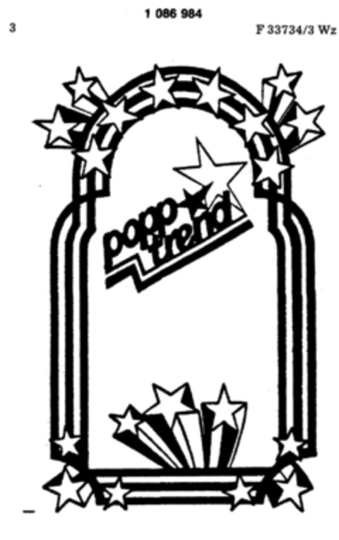 popp trend Logo (DPMA, 13.07.1985)