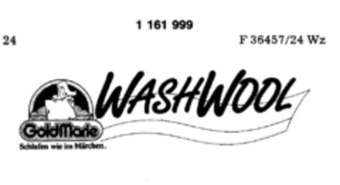 GoldMarie WASHWOOL Logo (DPMA, 16.06.1988)