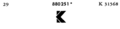 K Logo (DPMA, 06.11.1970)