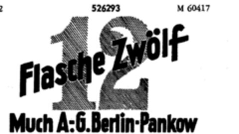 Flasche Zwölf Logo (DPMA, 12/12/1938)
