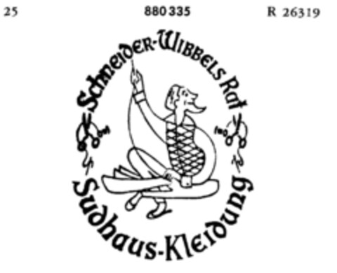 Schneider-Wibbels Rat Sudhaus-Kleidung Logo (DPMA, 04.04.1970)