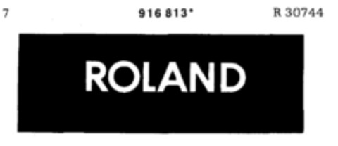 ROLAND Logo (DPMA, 14.12.1973)