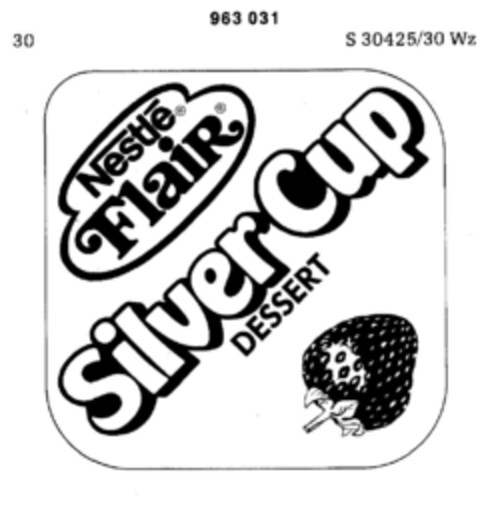 Nestle Flair Silver Cup DESSERT Logo (DPMA, 10.11.1976)