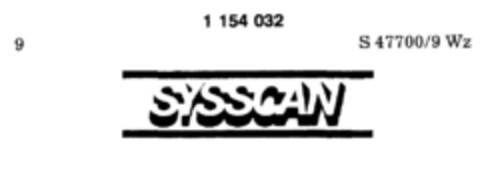 SYSSCAN Logo (DPMA, 03.01.1989)