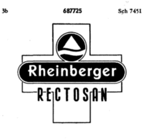 Rheinberger RECTOSAN Logo (DPMA, 14.04.1955)