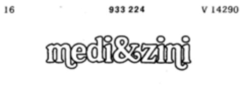 medi&zini Logo (DPMA, 04/11/1974)
