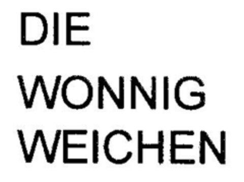 DIE WONNIG WEICHEN Logo (DPMA, 08/09/2001)