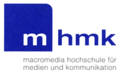 m hmk macromedia hochschule für medien und kommunikation Logo (DPMA, 01.10.2008)