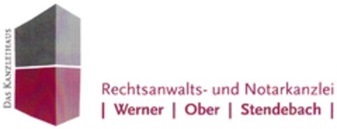 DAS KANZLEIHAUS Rechtsanwalts- und Notarkanzlei | Werner | Ober | Stendebach Logo (DPMA, 08.07.2009)
