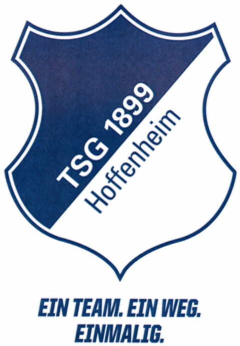 TSG 1899 Hoffenheim EIN TEAM. EIN WEG. EINMALIG. Logo (DPMA, 11.09.2014)