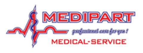 MEDIPART professional care for you! MEDICAL-SERVICE Logo (DPMA, 19.07.2017)