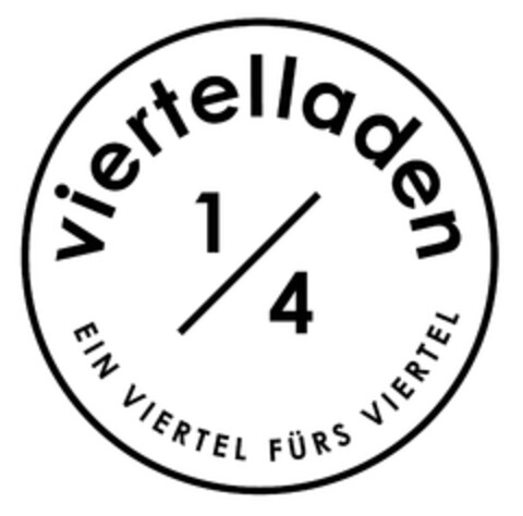 viertelladen 1/4 EIN VIERTEL FÜRS VIERTEL Logo (DPMA, 14.11.2023)