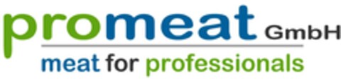 promeat GmbH meat for professionals Logo (DPMA, 25.09.2024)