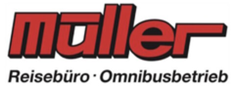 müller Reisebüro · Omnibusbetrieb Logo (DPMA, 13.12.2024)