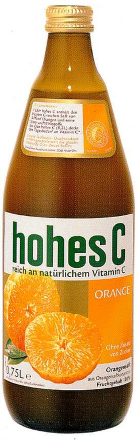 hohes C ORANGE Logo (DPMA, 04/01/2003)