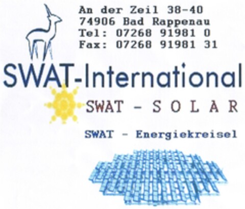 SWAT-International SWAT-SOLAR SWAT-Energiekreisel Logo (DPMA, 03.09.2007)