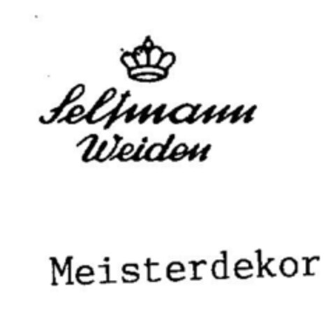 Seltmann Weiden  Meisterdekor Logo (DPMA, 27.01.1995)