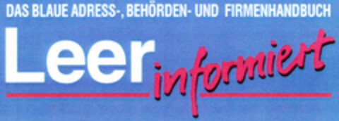 Leer informiert Logo (DPMA, 06/09/1995)