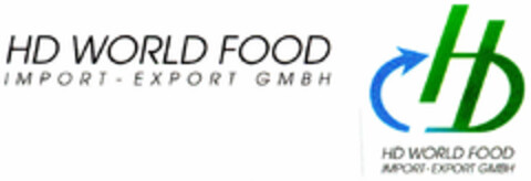 HD WORLD FOOD IMPORT-EXPORT GMBH Logo (DPMA, 29.02.1996)