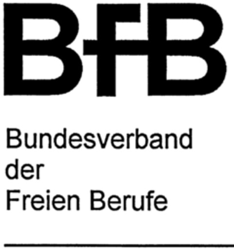 BFB Bundesverband der Freien Berufe Logo (DPMA, 03/26/1997)