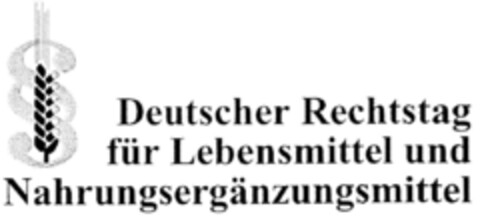 Deutscher Rechtstag für Lebensmittel und Nahrungsergänzungsmittel Logo (DPMA, 07.08.1999)