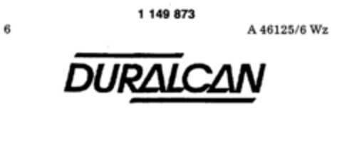 DURALCAN Logo (DPMA, 30.03.1989)