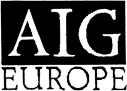 AIG EUROPE Logo (DPMA, 07.10.1992)