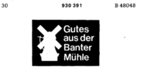 Banter Mühle Logo (DPMA, 10.05.1972)