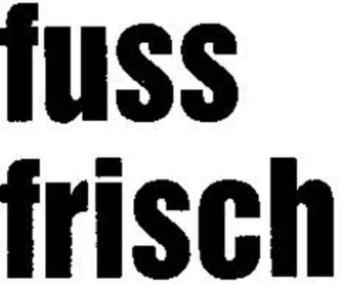 fuss frisch Logo (DPMA, 12.09.1988)