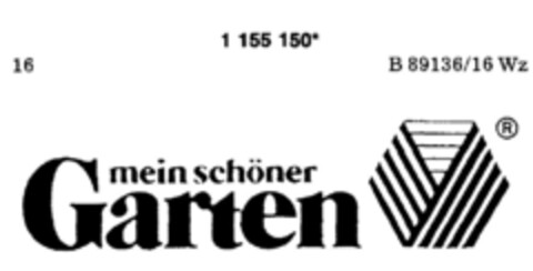 mein schöner Garten Logo (DPMA, 01.02.1990)