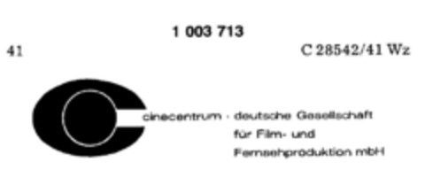 c cinecentrum Logo (DPMA, 10.07.1979)