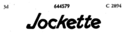 Jockette Logo (DPMA, 18.09.1952)