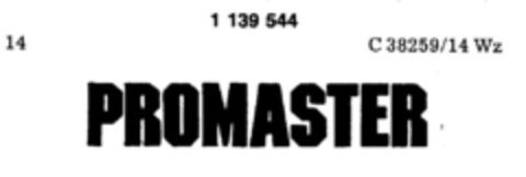 PROMASTER Logo (DPMA, 28.10.1988)