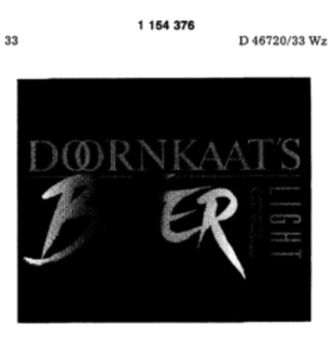 DOORNKAAT'S BITTER LIGHT Logo (DPMA, 06/28/1989)