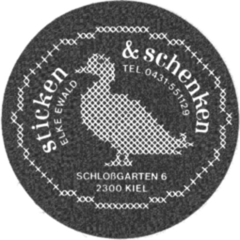 sticken & schenken Logo (DPMA, 09.05.1992)