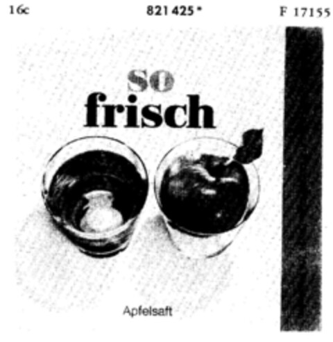 so frisch Apfelsaft Logo (DPMA, 05/20/1966)