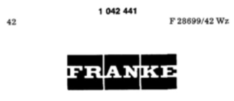 FRANKE Logo (DPMA, 02.04.1979)