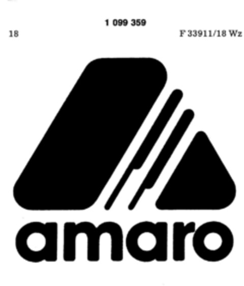 amaro Logo (DPMA, 26.09.1985)