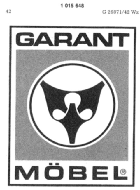 GARANT MÖBEL Logo (DPMA, 04/02/1979)