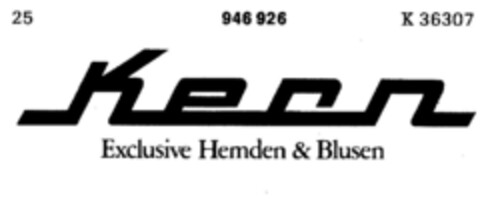 Kern Exclusive Hemden & Blusen Logo (DPMA, 03/12/1975)