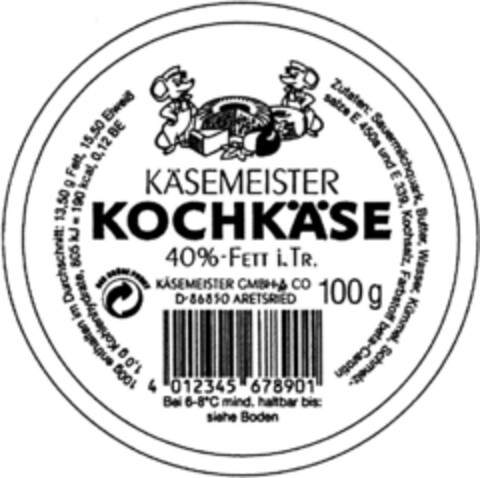 KAESEMEISTER Logo (DPMA, 26.04.1993)