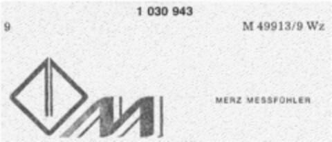 MERZ MESSFÜHLER Logo (DPMA, 26.05.1981)