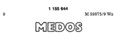 MEDOS Logo (DPMA, 29.12.1986)